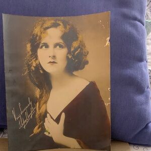 Vintage Portrait of Hope Hampton, 1930s movie star.